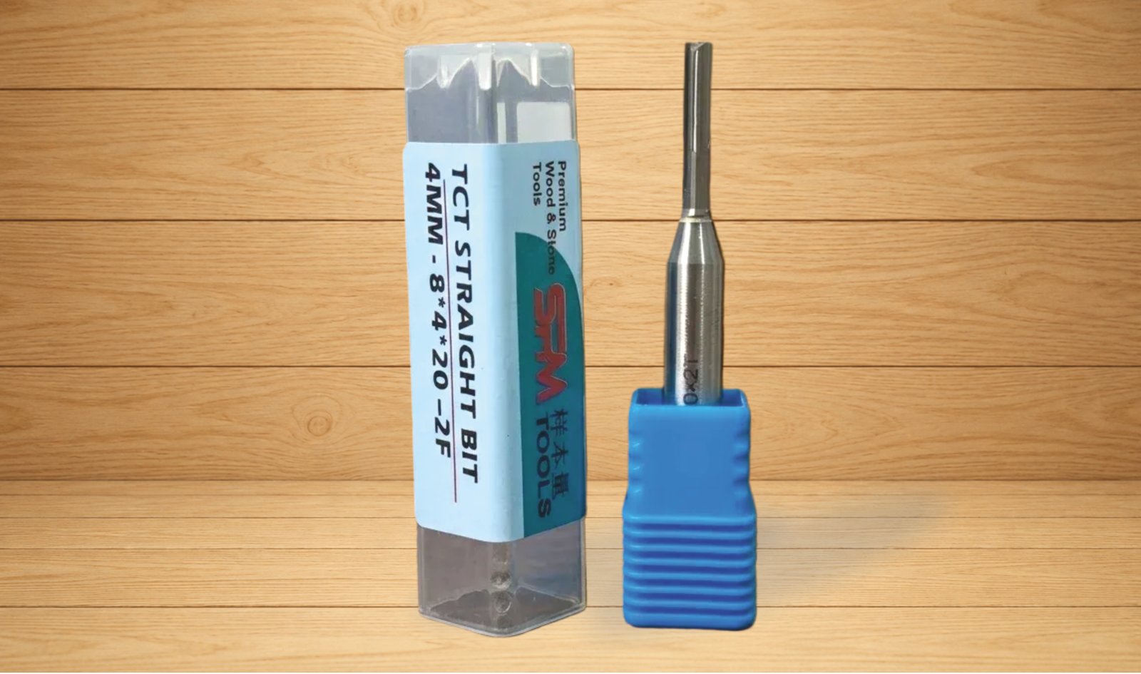 TCT STRAIGHT BIT 4MM-8*4*20-2F